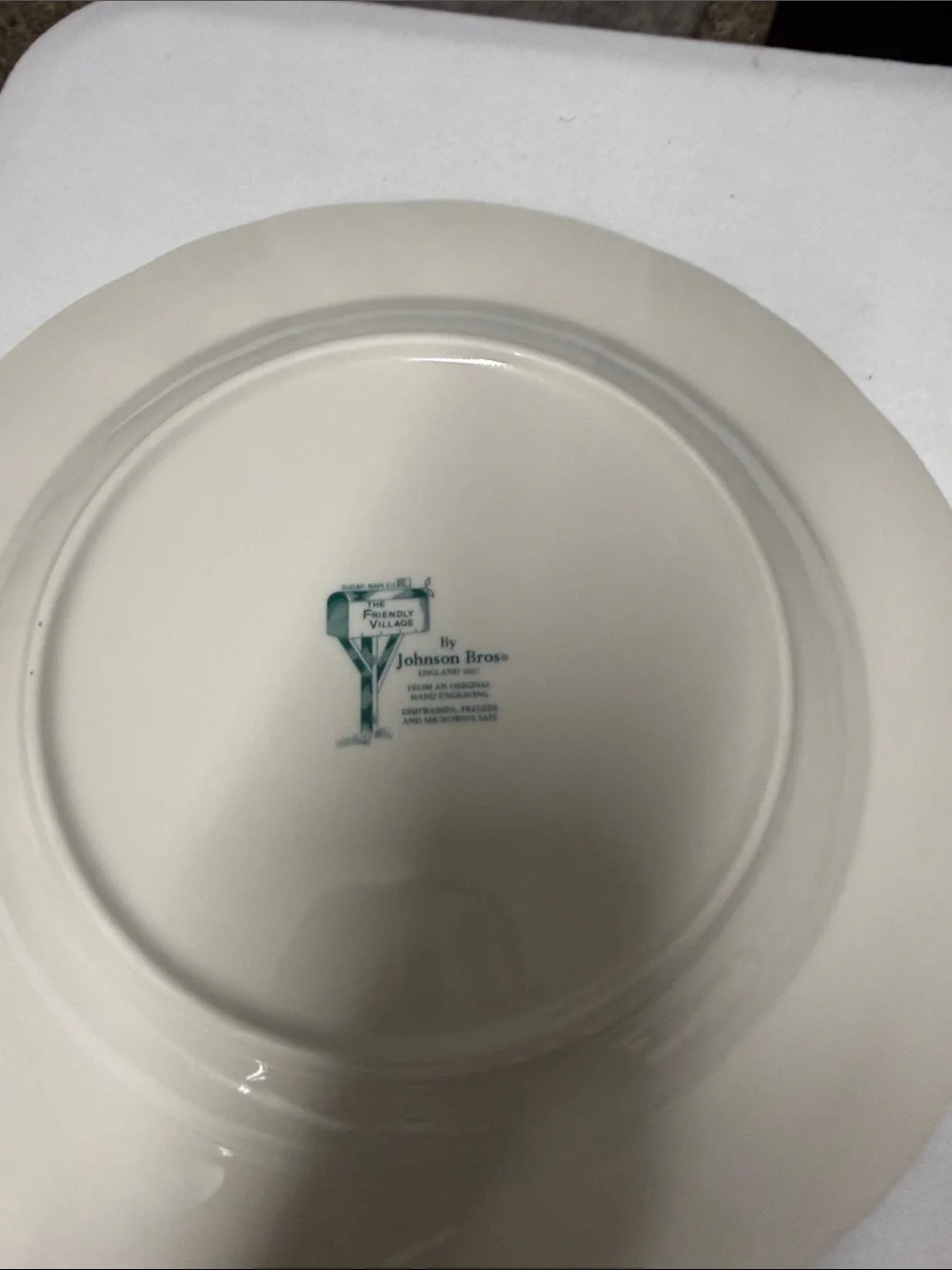 Johnson Bros Vintage Winter Barn Decorative Dinner Plate